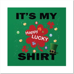 Lucky Tshirt Charms T-Shirt - Feeling Lucky player Shirt Posters and Art